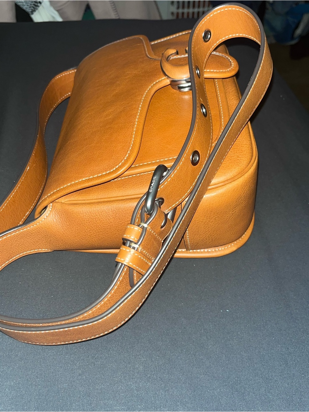 Coach Tabby in glove tan leather Crossbody with Signature 'C' Buckle - Picture 4 of 12